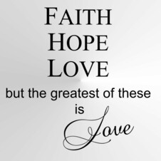Szablon malarski Faith, hope, love N_89