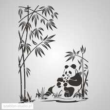 szablon lub naklejka dekoracyjna, bambus_04