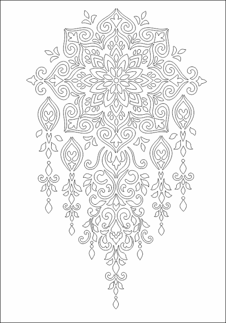 Szablon do batonu lub tynku BT_01 Mandala