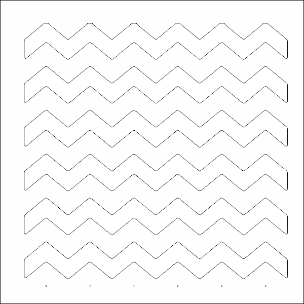 Szablon do malowania fale