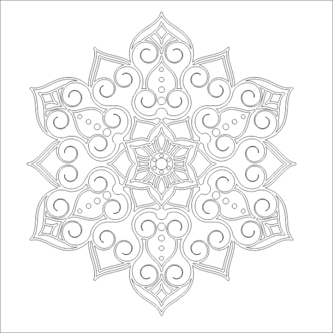 szablon malarski lub naklejka dekoracyjna mandale dekor_32