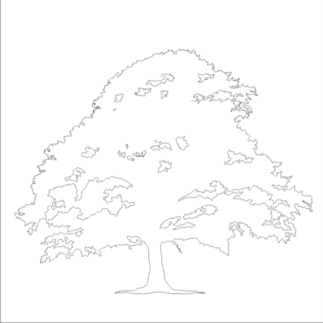 Szablon malarski lub naklejka ścienna drzewo, drzewka tree_27