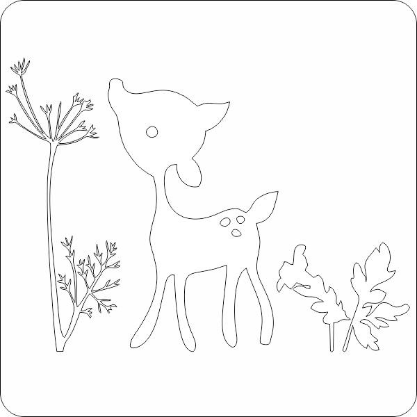 Szablon do malowania/ naklejka Kids_89